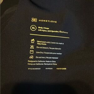 Honeylove cross over bra XL in black